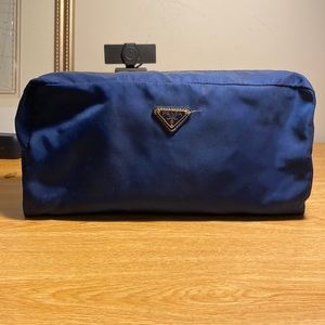 Prada Toiletry Bag. Blue nylon.